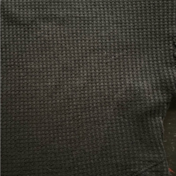 Free People] Charcoal Cotton Waffle Oversize Top - Picture 9 of 16